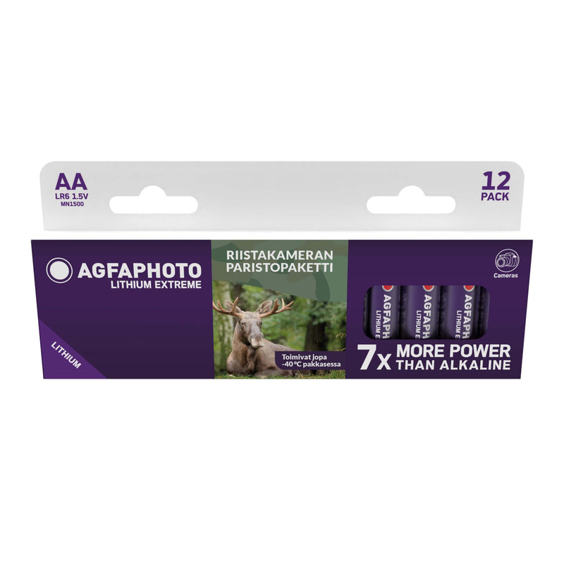 AgfaPhoto riistakameran paristot AA Extreme lithium 12 kpl
