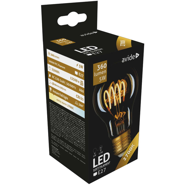 Avide-LED-filament-Amber-5W-E27