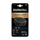 Duracell Premium USB-A + USB-C -seinälaturi, 30W (2 väriä)
