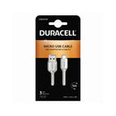 Duracell microUSB-kaapeli 1m (2 värivaihtoehtoa)