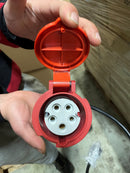 Voimavirta-Suko adapteri sähköauton lataamiseen CEE/SCHUKO