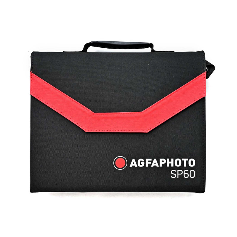 AgfaPhoto Powercube 600 Pro -varavirtalähde + SP60 -aurinkopaneelisalkku