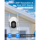 Arenti E3 – valvontakamera ulos 2,5K 4MP UHD Pan-Tilt WiFi