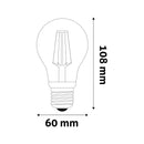 Avide LED-filamenttilamppu 4.5W E27 470 lumen (4 kpl säästöpakkaus)