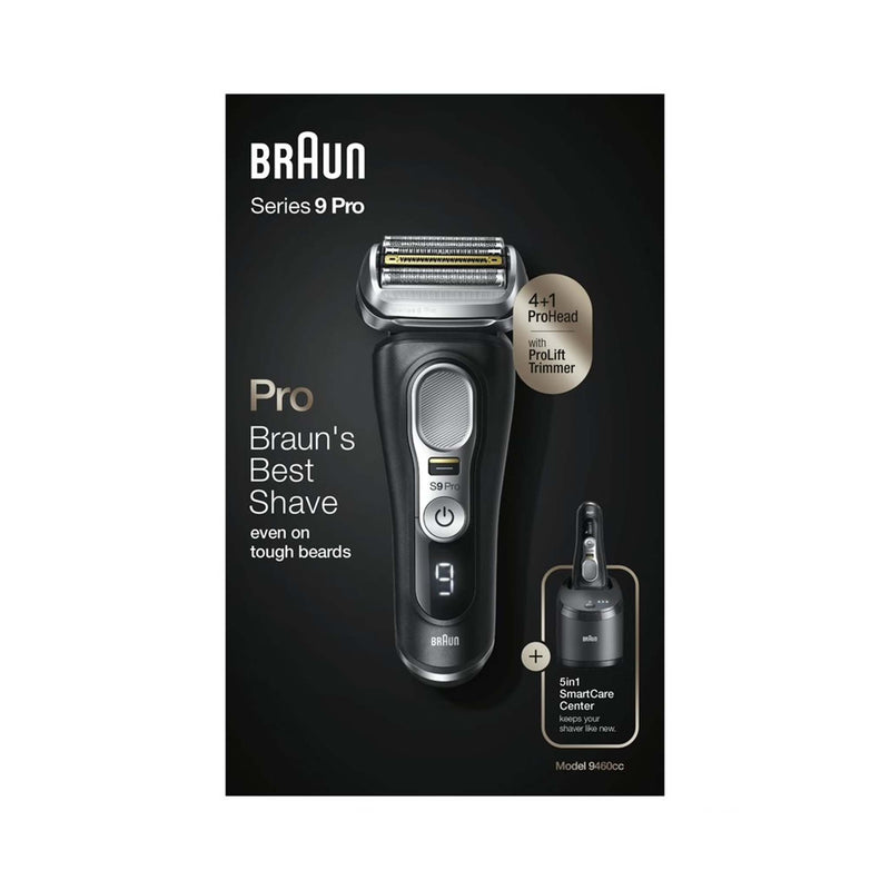 Braun Series 9 Pro -partakone puhdistusasemalla 9460cc