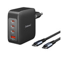 Intenso-USB-C-seinalaturi-140W-GaN-4-port-2m-kaapelilla