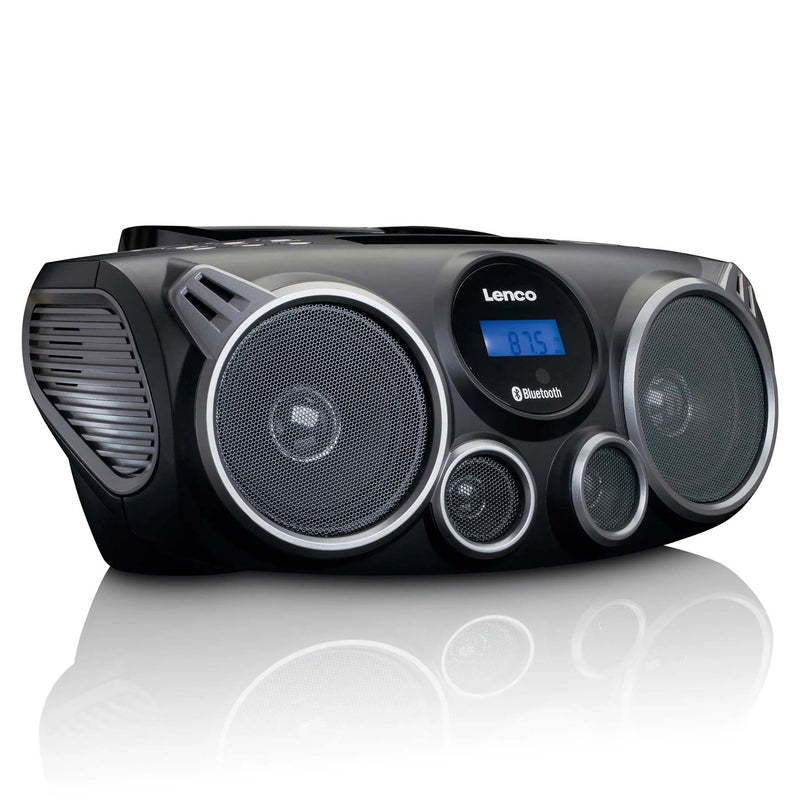 Lenco kannettava CD-soitin SCD-100BK (FM-radio + Bluetooth)