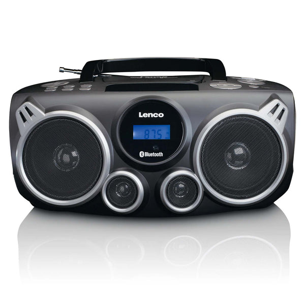 Lenco kannettava CD-soitin SCD-100BK (FM-radio + Bluetooth)