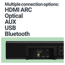 Majority K2 Soundbar -kaiutin & subwoofer 150W musta