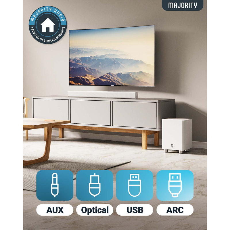 Majority K2 Soundbar -kaiutin & subwoofer 150W