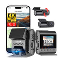 SJCAM M60 kojelautakamera 4K + takakamera ja sisäkamera