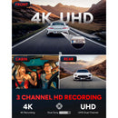 SJCAM M60 kojelautakamera 4K + takakamera ja sisäkamera