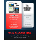 SJCAM M60 kojelautakamera 4K + takakamera ja sisäkamera