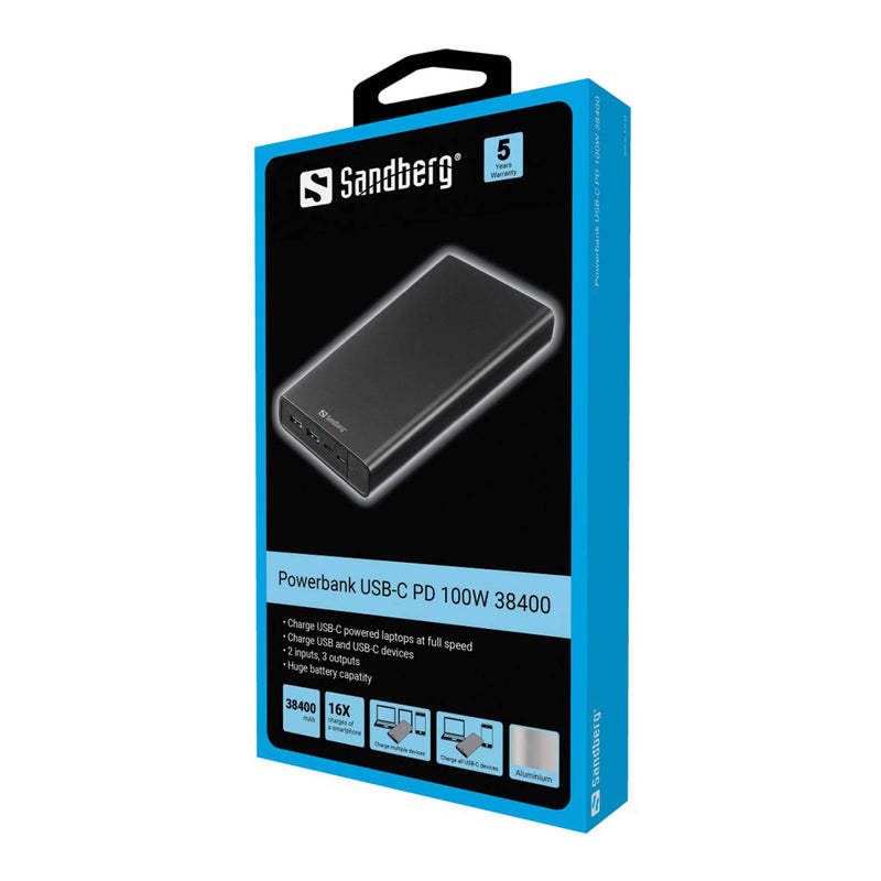Sandberg-varavirtalahde-38400mAh-Powerbank-USB-C-PD-100W-1