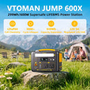 VTOMAN Jump 600W -virtapankki + 110W-aurinkopaneeli