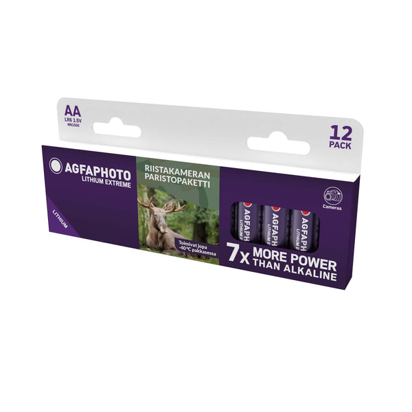 AgfaPhoto riistakameran paristot AA Extreme lithium 12 kpl
