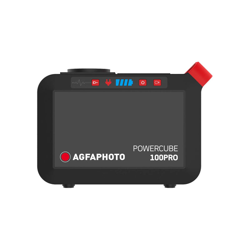 AgfaPhoto Powercube 100 Pro -kannettava latausasema + SP21 -aurinkopaneelisalkku