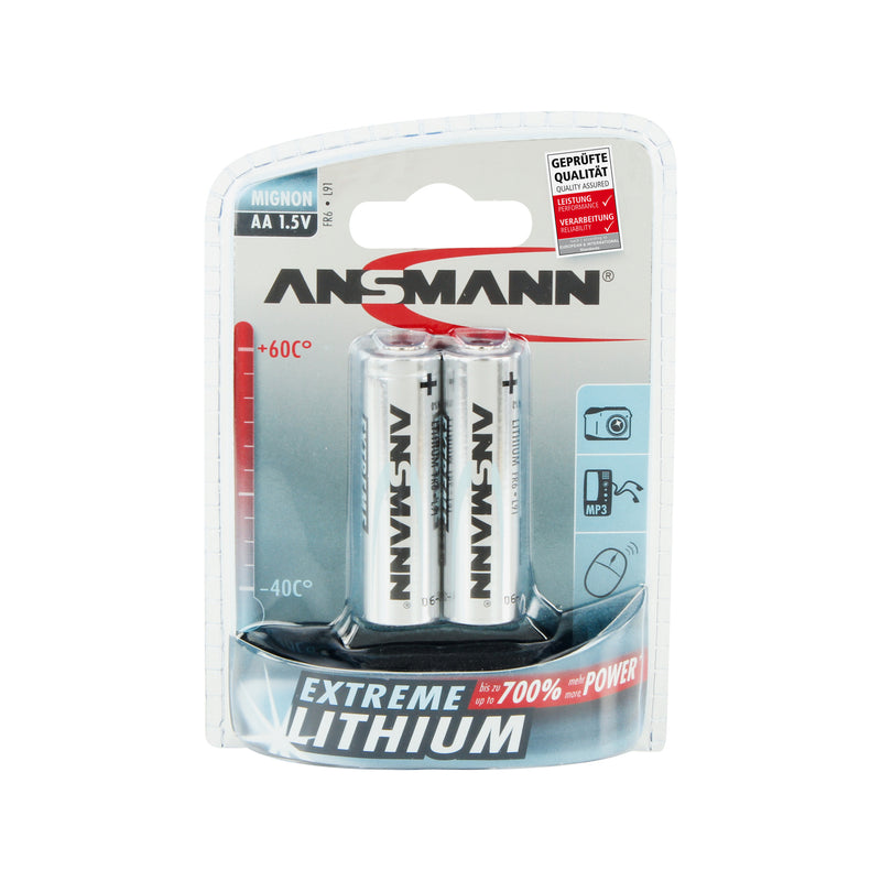 Ansmann Extreme AA-lithiumparistopaketti