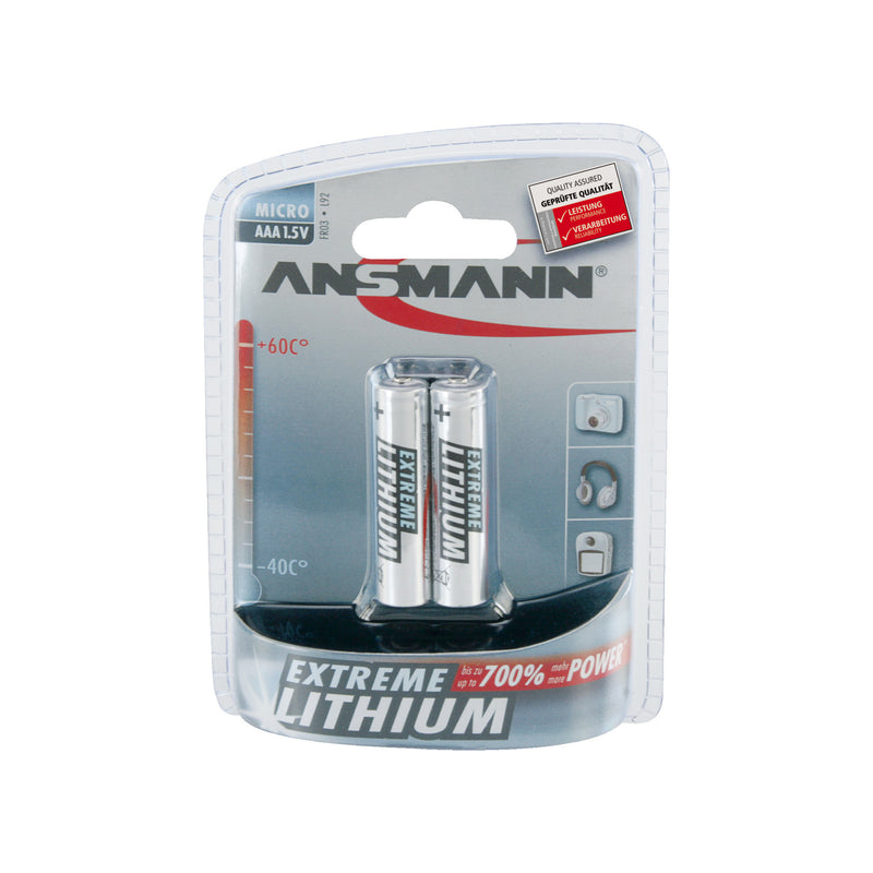 Ansmann Extreme AAA-lithiumparistopaketti