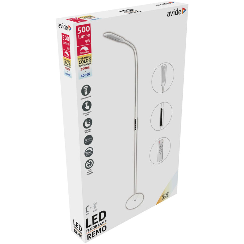 Avide LED-lattiavalaisin 9W (2 värivaihtoehtoa)