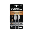 Duracell Premium USB-A to Lightning-latauskaapeli 1m (iPhone)