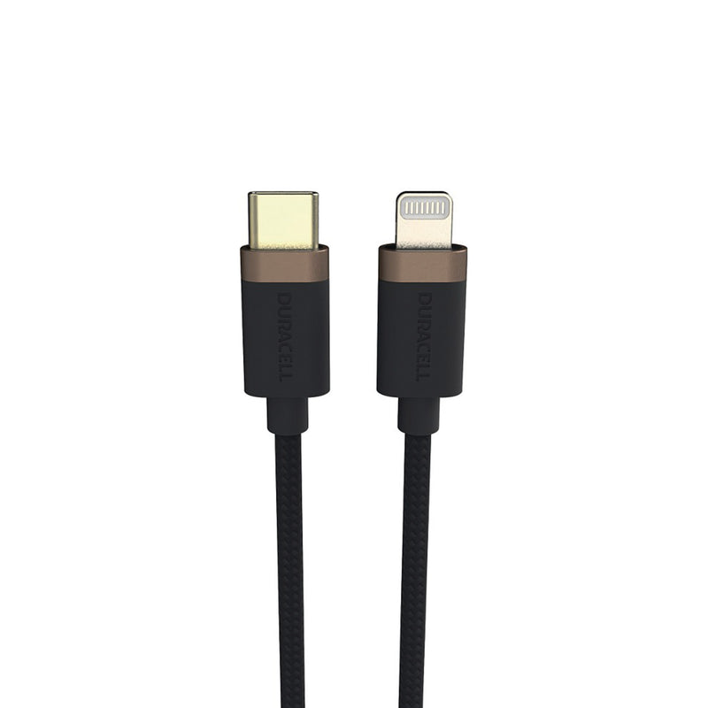 Duracell Premium USB-C to Lightning -latauskaapeli 1m (iPhone)