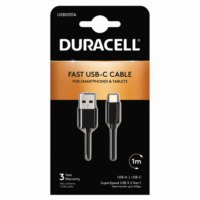 Duracell USB-C -kaapeli 1m