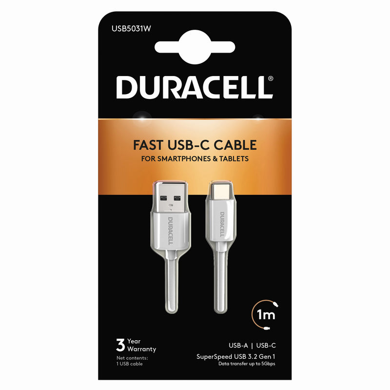 Duracell USB-C -kaapeli 1m
