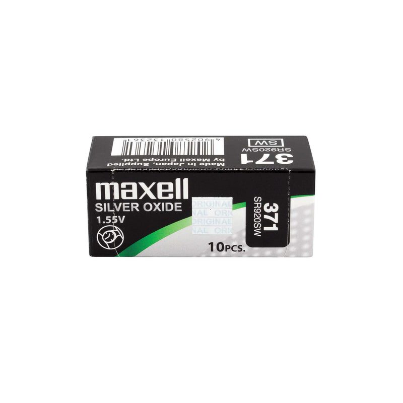 Maxell kelloparisto 371 / SR920SW hopeaoksidi (10 kpl)