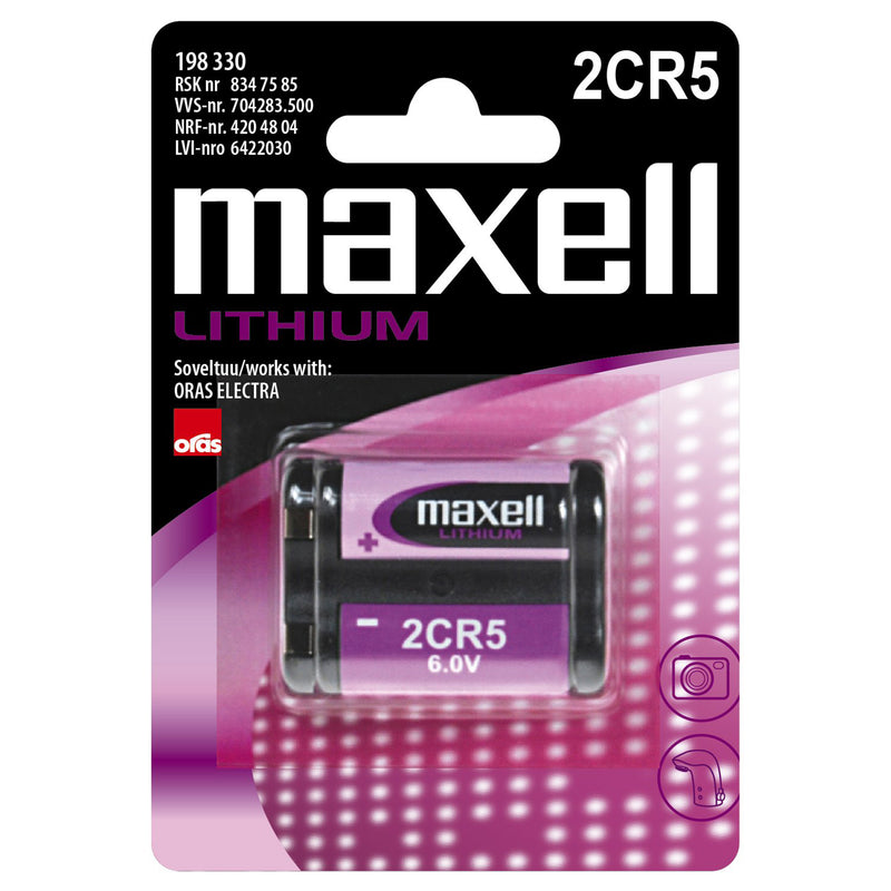 Maxell 2CR5-paristo Oras-hanoihin