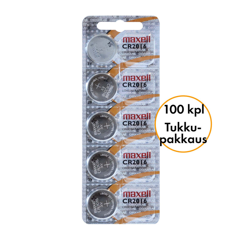MaxellCR2016lithium100kpl-tukkupakkaus