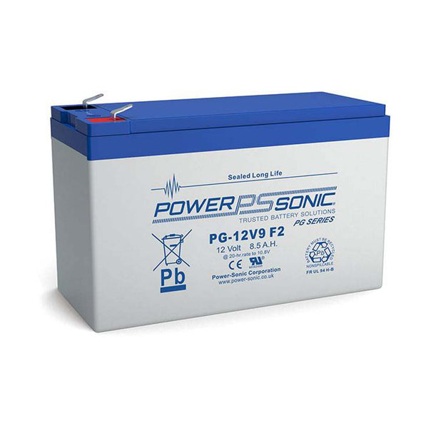 Power-Sonic-12V-8.5Ah-suljettu-VRLA-lyijyakku-Long-Life-PG-12V9