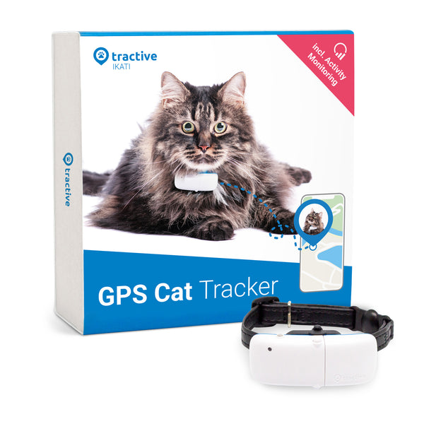 Tractive kissan GPS-paikannin + kaulapanta ja vara-akku
